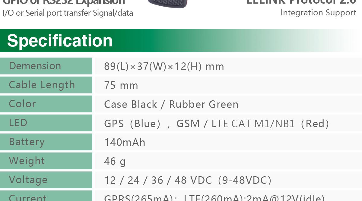 iOT GPS TRACKER TK418 LTE CAT M1 NB1 SOS